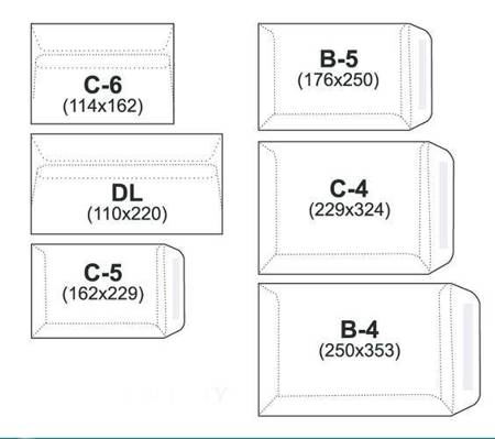 KOPERTA C4 SK NC KOPERTY 31621020/25 BIAŁA 25SZT