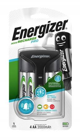 ŁADOWARKA ENERGIZER PRO CHARGER + 4 SZT. AKUMULATORKÓW POWER PLUS AA