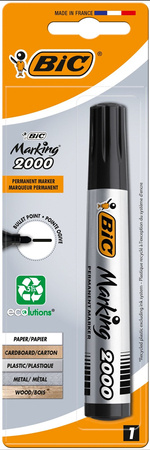 MARKER PERMANENTNY BIC MARKING 2000 ECOLUTIONS 8755761 CZARNY OKRĄGŁA 1.7MM BLISTER