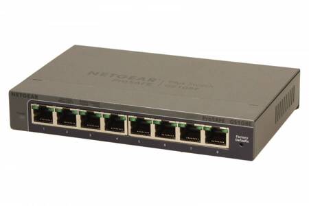 NETGEAR SWITCH UNMANAGED PLUS 8XGE - GS108E