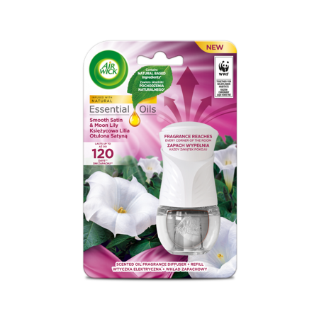 ODŚWIEŻACZ POWIETRZA URZĄDZENIE + WKŁAD AIR WICK ELECTRIC KSIĘŻYCOWA LILIA 19ML