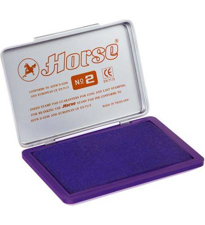 PODUSZKA DO STEMPLI 110X70MM HORSE NO.2 140-1022 FIOLETOWA