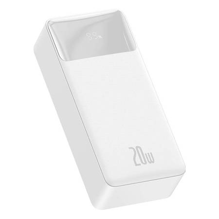 POWERBANK BASEUS BIPOW 30000MAH, 2XUSB, USB-C, 20W (BIAŁY)