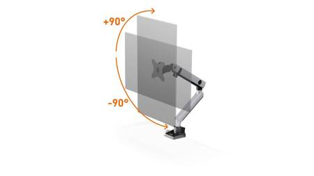 RAMIĘ NA 1 MONITOR STANOWISKO STACJONARNE DURABLE SELECT PLUS 509623 SREBRNE