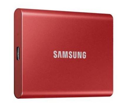 SAMSUNG DYSK PORTABLE T7 500GB USB 3.2 GEN.2 CZERWONY