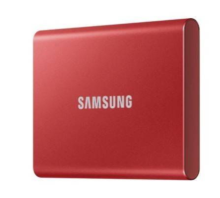 SAMSUNG DYSK PORTABLE T7 500GB USB 3.2 GEN.2 CZERWONY