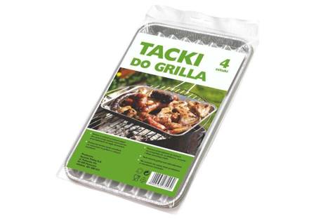 TACKA DO GRILLA MAŁA GROSIK 8571029309 ALUMINIOWA 4 SZT