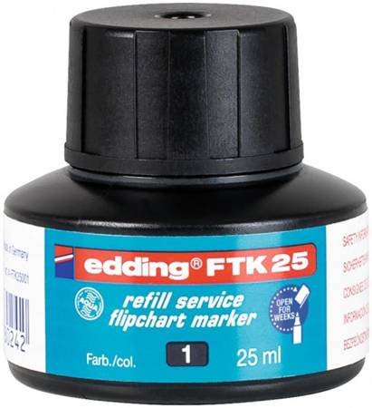 TUSZ DO MARKERÓW FLIPCHART EDDING FTK 25 CZARNY 25ML