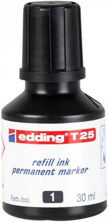 TUSZ DO MARKERÓW OLEJOWY EDDING T25 CZARNY 30ML