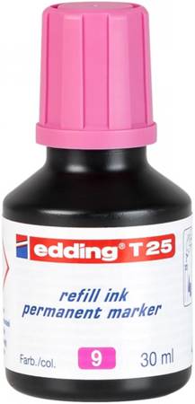 TUSZ DO MARKERÓW PERMANENTNY EDDING T 25 RÓŻOWY 30ML