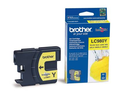 TUSZ ORYGINALNY BROTHER LC980Y YELLOW 260 STRON PO TERMINIE