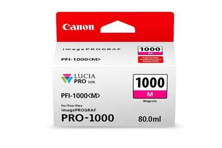 TUSZ ORYGINALNY CANON PFI1000M 0548C001 MAGENTA  80 ML