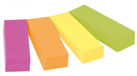 ZAKŁADKI INDEKSUJĄCE PAPIEROWE 12,7X44,4MM, 4X 3M POST-IT® 670-4CA-EU MIX KOLORÓW 4*50SZT