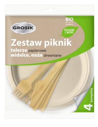 ZESTAW PIKNIKOWY GROSIK EKO 8571043121 4 KPL