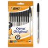 DŁUGOPIS JEDNORAZOWY BIC CRISTAL ORIGINAL 830864 CZARNY 1.0MM 10SZT