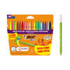 FLAMASTRY BIC KIDS KID COULEUR FLUO 937511 MIX*18