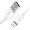 KABEL USB DO LIGHTNING BASEUS SUPERIOR SERIES, 2.4A, 1.5M (BIAŁY)