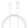 KABEL USB DO LIGHTNING BASEUS SUPERIOR SERIES, 2.4A, 1M (BIAŁY)