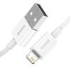 KABEL USB DO LIGHTNING BASEUS SUPERIOR SERIES, 2.4A, 1M (BIAŁY)