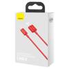 KABEL USB DO LIGHTNING BASEUS SUPERIOR SERIES, 2.4A, 1M (CZERWONY)