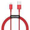 KABEL USB DO LIGHTNING BASEUS SUPERIOR SERIES, 2.4A, 1M (CZERWONY)