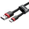 KABEL USB DO USB-C BASEUS CAFULE 2A 3M (CZERWONO-CZARNY)