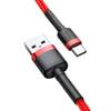 KABEL USB DO USB-C BASEUS CAFULE 2A 3M (CZERWONY)