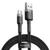 KABEL USB DO USB-C BASEUS CAFULE 2A 3M (SZARO-CZARNY)