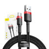 KABEL USB DO USB-C BASEUS CAFULE 3A 1M (CZERWONO-CZARNY)