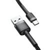 KABEL USB DO USB-C BASEUS CAFULE 3A 1M (SZARO-CZARNY)